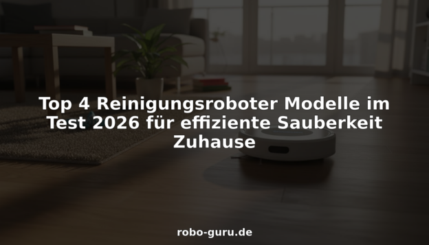 Top 4 Reinigungsroboter Modelle im Test 2026 für effiziente Sauberkeit Zuhause