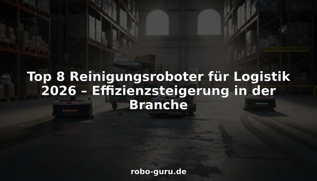 Selbstständig arbeitende Reinigungsroboter sorgen in den Lagergängen für Sauberkeit.